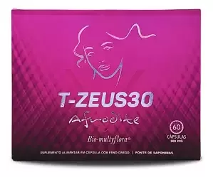 Suplemento T-Zeus30 Afrodite com Feno Grego / 60 Capsulas