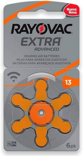 Pilha Auditiva Rayovac 13 com 6 unidades