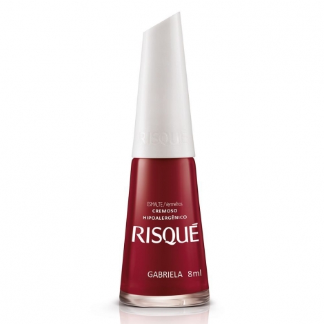 Esmalte Risque Gabriela vermelho Cremoso 8Ml
