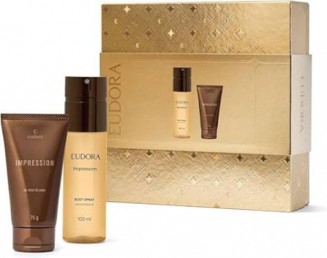 Eudora Kit Impression Body Spray 100Ml+Pos Barba 75G