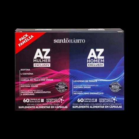 Santo Habito Az Mulher + Az Homem C120 Caps