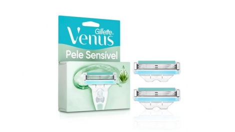 Carga Gillette Venus Gillette com 2un Pele Sensivel
