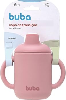 Buba Copo em Silicone infantil Rosa 120ml