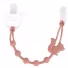 Prendedor De Chupeta Buba Em Silicone Cloudy Esquilo rosa
